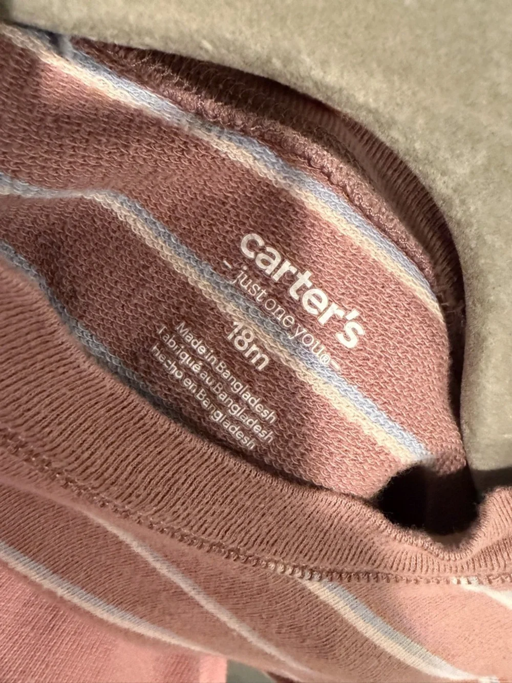 Carter's Pink Striped Two-Piece Set